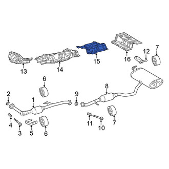 Toyota OE - Center Rear Floor Pan Heat Shield