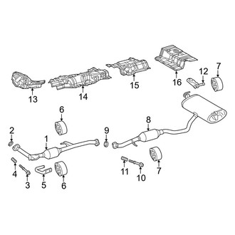 Toyota OE - Exhaust System - Exhaust Components (AWD)