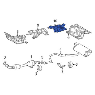 Toyota OE - Center Rear Floor Pan Heat Shield
