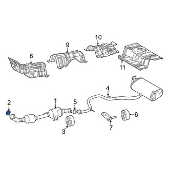 Toyota OE - Rear Exhaust Muffler Gasket