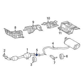 Toyota OE - Rear Exhaust Muffler Gasket