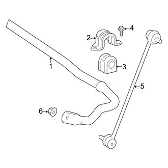 Toyota OE - Front Suspension - Stabilizer Bar & Components