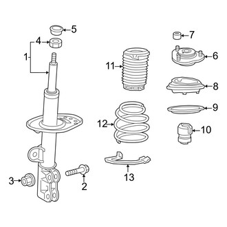 Toyota OE - Front Suspension - Struts & Components