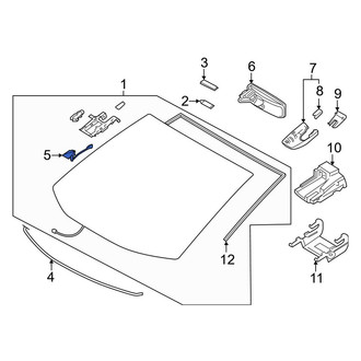 Toyota OE - Interior Rear View Mirror Bracket
