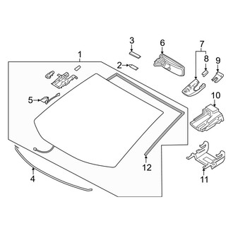 Toyota OE - Windshield - Glass