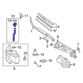 Toyota OE - Front Washer Fluid Reservoir Filler Pipe