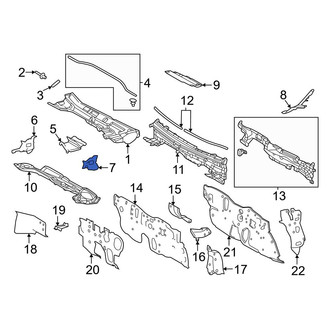 Toyota OE - Front Cowl Water Deflector