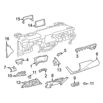 Toyota OE - Instrument Panel Components
