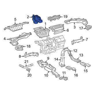 Toyota OE - Front Upper Center Instrument Panel Air Duct