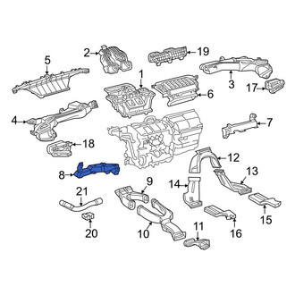 Toyota OE - Front Left Lower Instrument Panel Air Duct