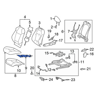 Toyota OE - Front Right Lower Seat Heater Pad