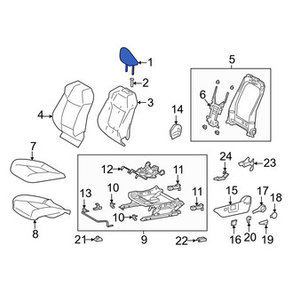 Toyota OE - Front Left Headrest