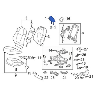 Toyota OE - Front Left Headrest
