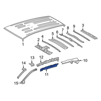 Toyota OE - Left Outer Roof Side Rail Reinforcement