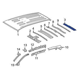 Toyota OE - Rear Roof Header Panel
