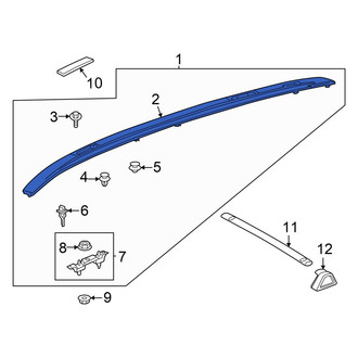 Toyota OE - Left Roof Luggage Carrier Side Rail