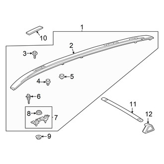 Toyota OE - Roof Rack (W/O Sunroof)