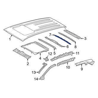 Toyota OE - Center Rear Roof Bow