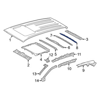 Toyota OE - Rear Roof Bow
