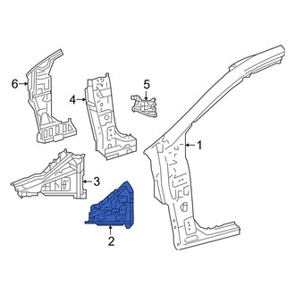 Toyota OE - Left Body A-Pillar Reinforcement Plate