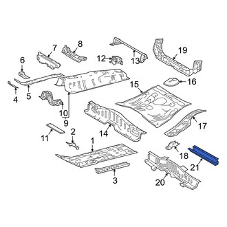 Toyota OE - Front Rearward Floor Pan Crossmember
