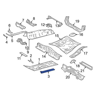 Toyota OE - Front Floor Pan Reinforcement