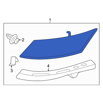 Toyota OE - Left Outer Body A-Pillar Trim Panel