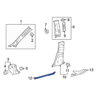 Toyota OE - Front Left Inner Door Sill Plate