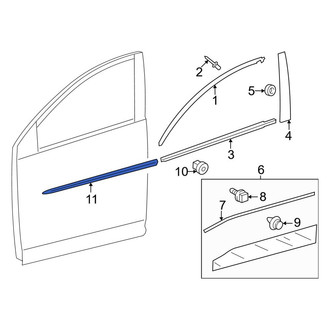 Toyota OE - Front Left Lower Door Molding