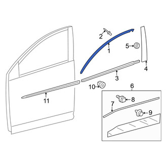 Toyota OE - Front Right Door Reveal Molding