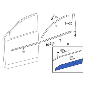 Toyota OE - Front Left Lower Door Molding
