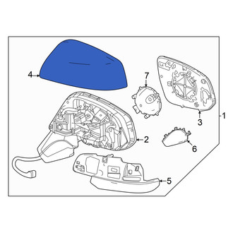 Toyota OE - Front Left Upper Door Mirror Cover