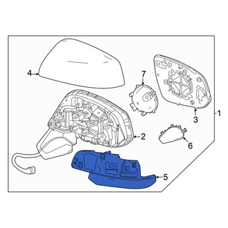 Toyota OE - Front Left Upper Door Mirror Cover