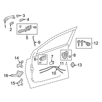 Toyota OE - Front Door - Lock & Hardware