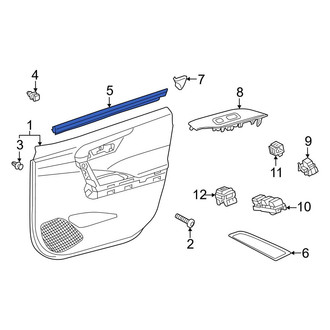 Toyota OE - Front Right Door Window Belt Weatherstrip