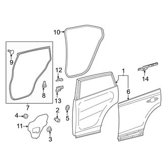 Toyota OE - Rear Door - Door & Components