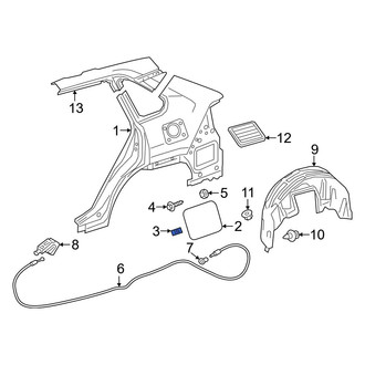 Toyota OE - Rear Fuel Door Spring