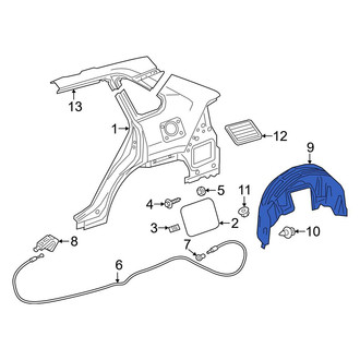 Toyota OE - Rear Left Quarter Panel Splash Shield