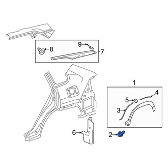 Toyota OE - Fender Molding Retainer
