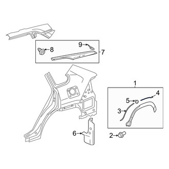 Toyota OE - Rear Wheel Arch Molding Seal