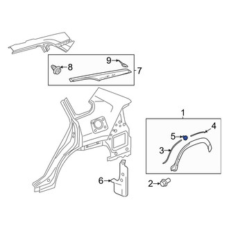 Toyota OE - Fender Molding Retainer
