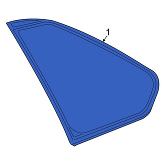 Toyota OE - Rear Left Quarter Glass