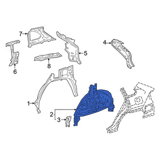 Toyota OE - Rear Left Inner Wheel Housing Side Panel
