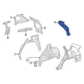 Toyota OE - Left Body D-Pillar Reinforcement