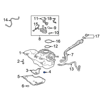 Toyota OE - Fuel Tank Shield Clip