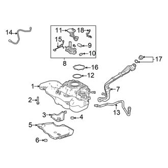 Toyota OE - Fuel System Components (FWD)