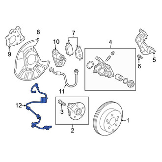 Toyota OE - Front Left ABS Wheel Speed Sensor