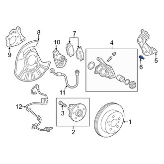 Toyota OE - Disc Brake Caliper Anchor Plate Bolt