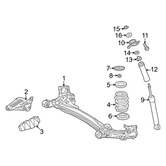 Toyota OE - Rear Suspension - Suspension Components (FWD Gas)