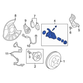 Toyota OE - Rear Left Disc Brake Caliper